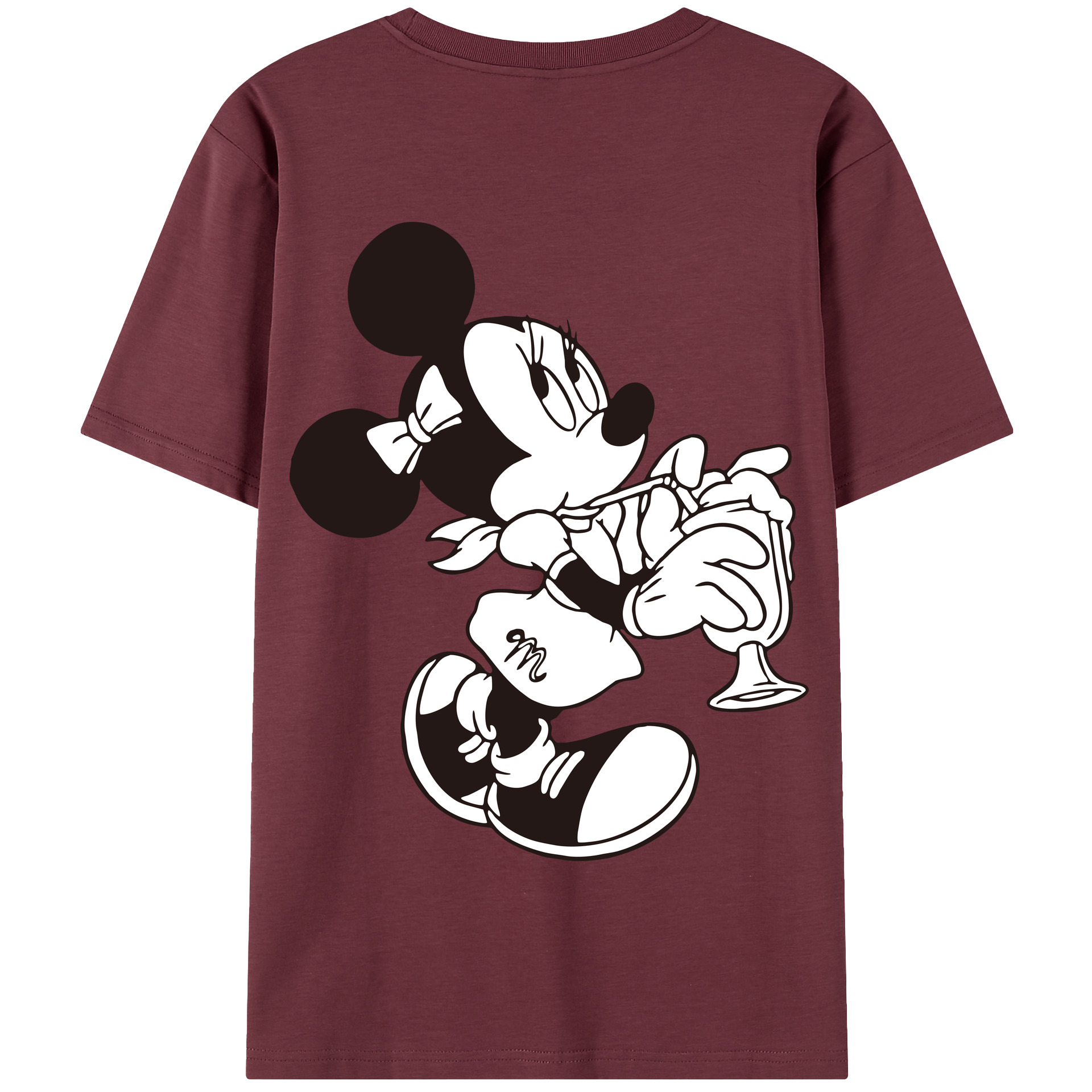 （画像用） ミッキーマウス Mickey Mouse 綿100％半袖Tシャツ（背面プリント）